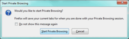 Firefox Private Browsing