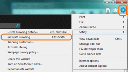 IE Private Browsing