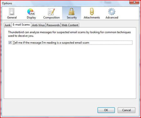 Thunderbird Security