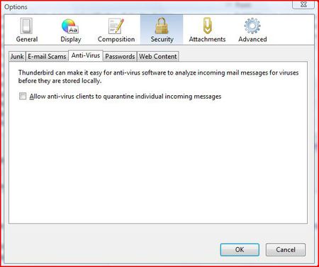 Thunderbird Security