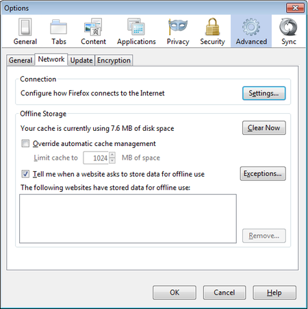 Firefox Proxy Settings