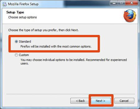 Windows Firefox Install
