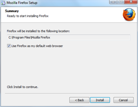 Windows Firefox Install