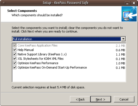 Keepass Install