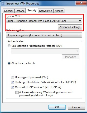 VPN on Windows