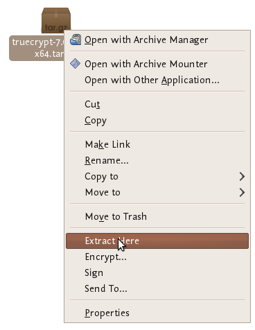 Right click and extract here