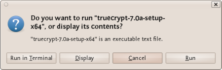 Window opens to confirm you want to run the file