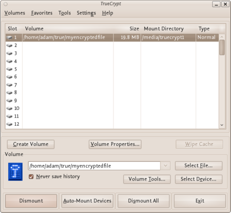 Using TrueCrypt
